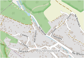 Na Bahně v obci Rozdrojovice - mapa ulice