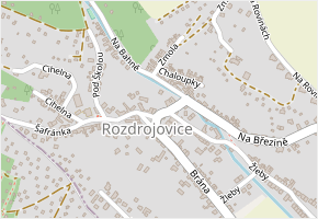 Na Dědině v obci Rozdrojovice - mapa ulice