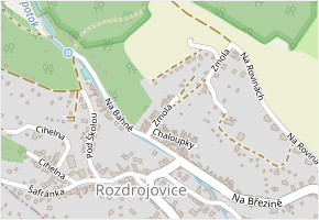 Zmola v obci Rozdrojovice - mapa ulice