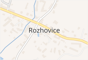 Rozhovice v obci Rozhovice - mapa části obce
