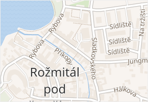Havlíčkova v obci Rožmitál pod Třemšínem - mapa ulice