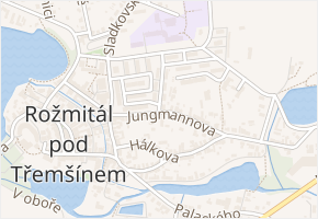 Jungmannova v obci Rožmitál pod Třemšínem - mapa ulice