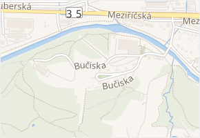 Bučiska v obci Rožnov pod Radhoštěm - mapa ulice