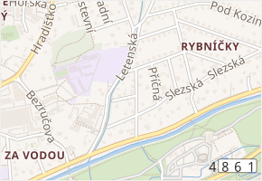 Javornická v obci Rožnov pod Radhoštěm - mapa ulice