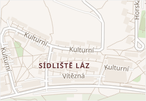 Kulturní v obci Rožnov pod Radhoštěm - mapa ulice