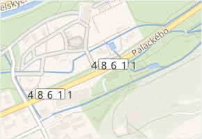 Palackého v obci Rožnov pod Radhoštěm - mapa ulice
