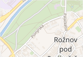 Pionýrská v obci Rožnov pod Radhoštěm - mapa ulice