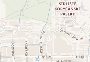Plynárenská v obci Rožnov pod Radhoštěm - mapa ulice