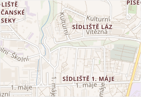 Pod hrází v obci Rožnov pod Radhoštěm - mapa ulice