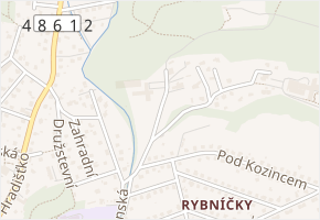 Rekreační v obci Rožnov pod Radhoštěm - mapa ulice