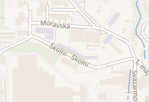 Školní v obci Rožnov pod Radhoštěm - mapa ulice