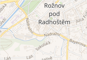 Sokolská v obci Rožnov pod Radhoštěm - mapa ulice