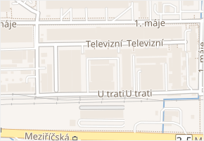 U trati v obci Rožnov pod Radhoštěm - mapa ulice