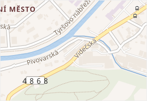 Videčská v obci Rožnov pod Radhoštěm - mapa ulice