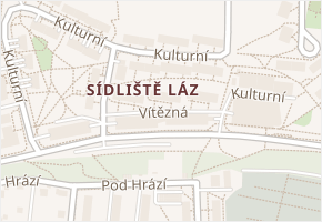 Vítězná v obci Rožnov pod Radhoštěm - mapa ulice