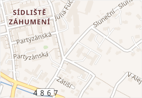 Zátiší v obci Rožnov pod Radhoštěm - mapa ulice