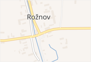 Rožnov v obci Rožnov - mapa části obce