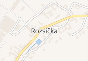 Rozsíčka v obci Rozsíčka - mapa části obce