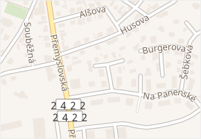 Chalúpeckého v obci Roztoky - mapa ulice