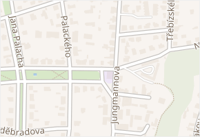 Jungmannova v obci Roztoky - mapa ulice