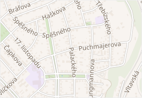 Puchmajerova v obci Roztoky - mapa ulice