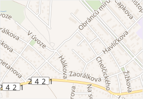 Sedláčkova v obci Roztoky - mapa ulice