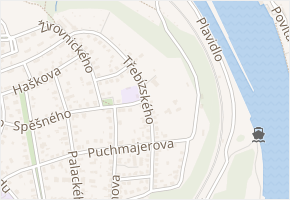 Třebízského v obci Roztoky - mapa ulice