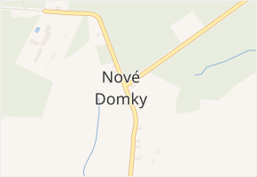 Nové Domky v obci Rozvadov - mapa části obce