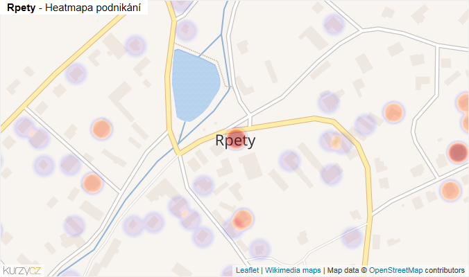 Mapa Rpety - Firmy v části obce.