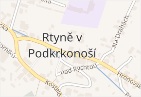 Hronovská v obci Rtyně v Podkrkonoší - mapa ulice