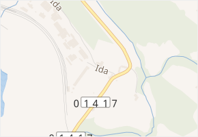 Ida v obci Rtyně v Podkrkonoší - mapa ulice