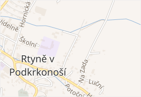 Na Drahách v obci Rtyně v Podkrkonoší - mapa ulice