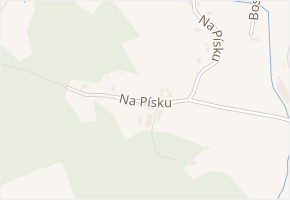 Na Písku v obci Rtyně v Podkrkonoší - mapa ulice