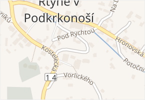 Pod Rychtou v obci Rtyně v Podkrkonoší - mapa ulice