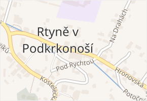 Rtyně v Podkrkonoší v obci Rtyně v Podkrkonoší - mapa části obce