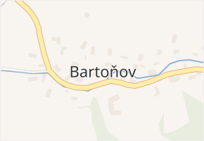 Bartoňov v obci Ruda nad Moravou - mapa části obce