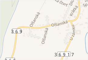 Olšanská v obci Ruda nad Moravou - mapa ulice