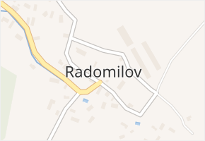Radomilov v obci Ruda nad Moravou - mapa části obce