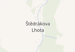 Štědrákova Lhota v obci Ruda nad Moravou - mapa části obce