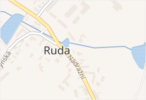 Nádražní v obci Ruda - mapa ulice