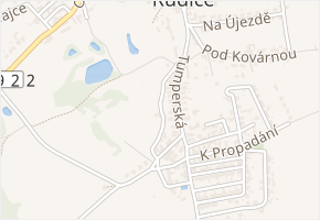 Na Zahrádkách v obci Rudice - mapa ulice