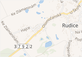 Olomučanská v obci Rudice - mapa ulice