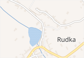 Rudka v obci Rudka - mapa části obce