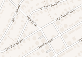 Na Panském v obci Rudná - mapa ulice