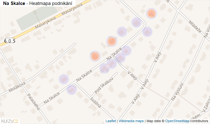 Mapa Na Skalce - Firmy v ulici.