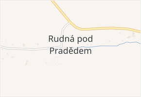 Nová Rudná v obci Rudná pod Pradědem - mapa části obce
