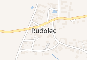 Rudolec v obci Rudolec - mapa části obce