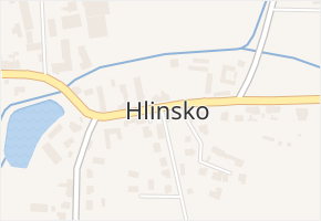 Hlinsko v obci Rudolfov - mapa části obce