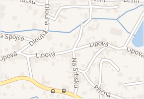 Lipová v obci Rudolfov - mapa ulice
