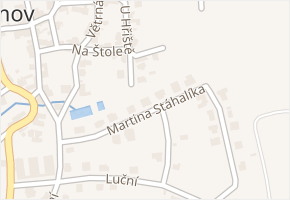 Martina Stáhalíka v obci Rudolfov - mapa ulice